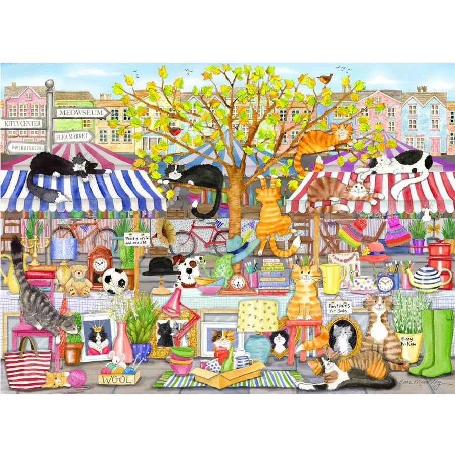 Flea Market Moggies 1000 Piece Jigsaw