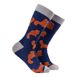 Fluffy Ginger Cats Socks, UK9-12