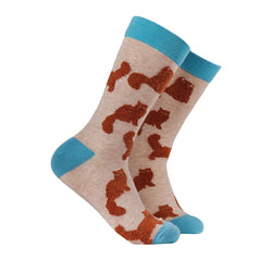 Fluffy Ginger Cats Socks, UK4-8