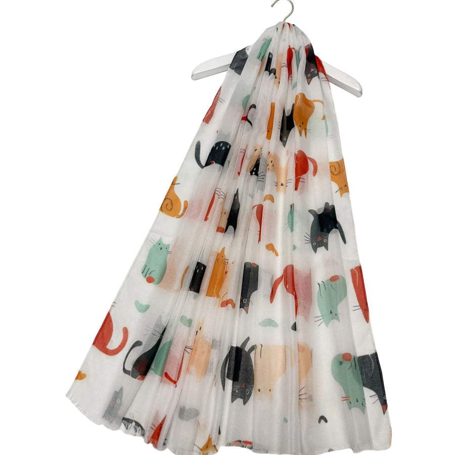 Funky Cats Lightweight Scarf