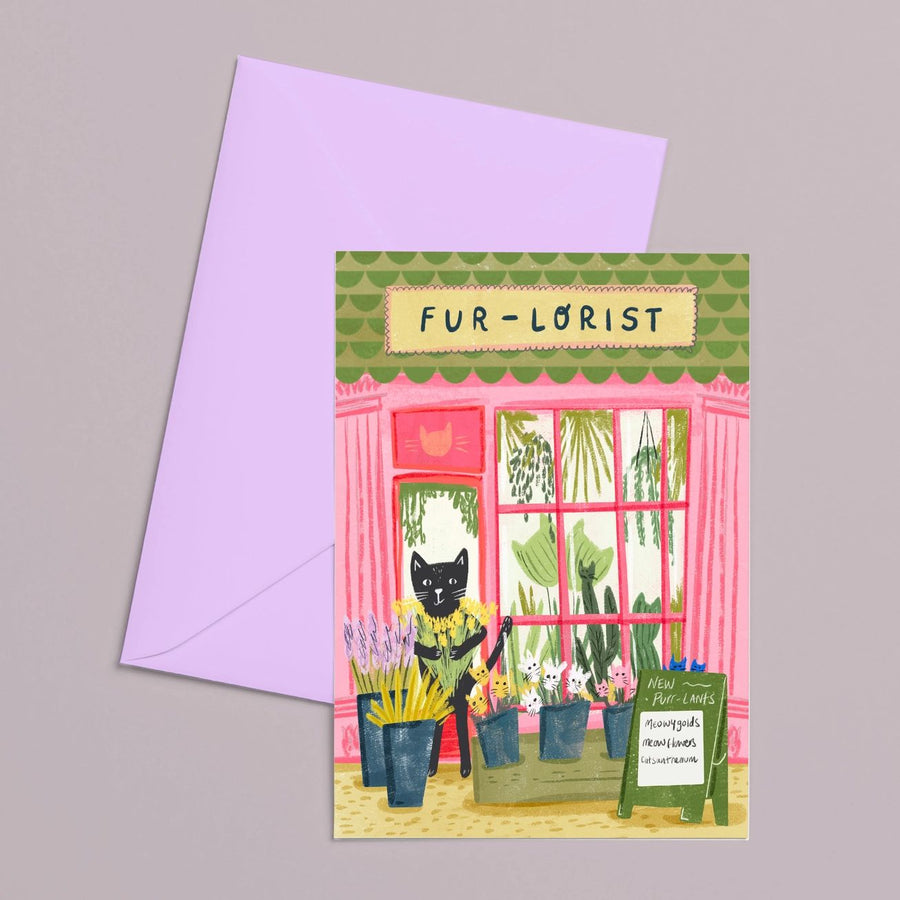 Fur-Lorist Cat Card