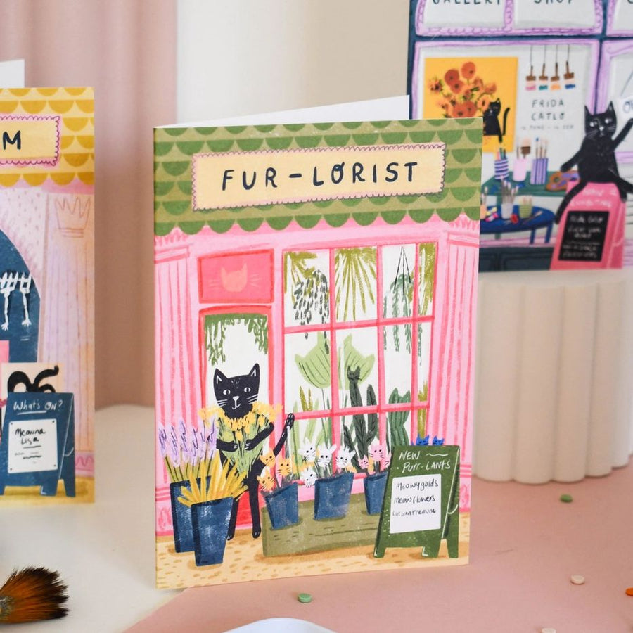 Fur-Lorist Cat Card