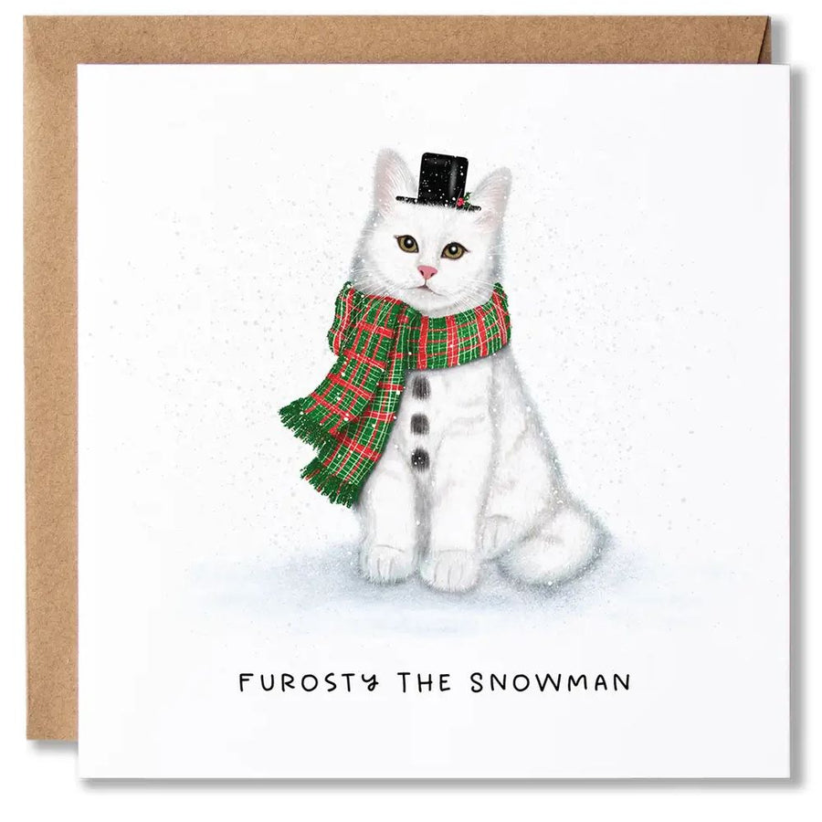 Furosty the Snowman Christmas Card