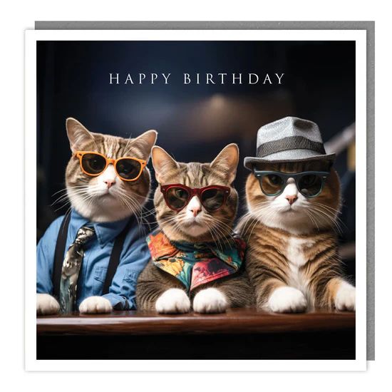 Gangster Cats Photographic Card