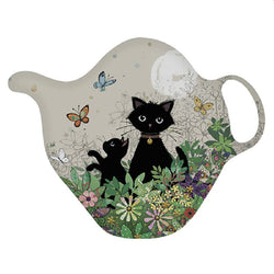 Black Kitties Teabag Tidy