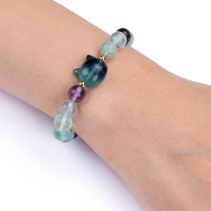 Feline Gemstone Bracelet