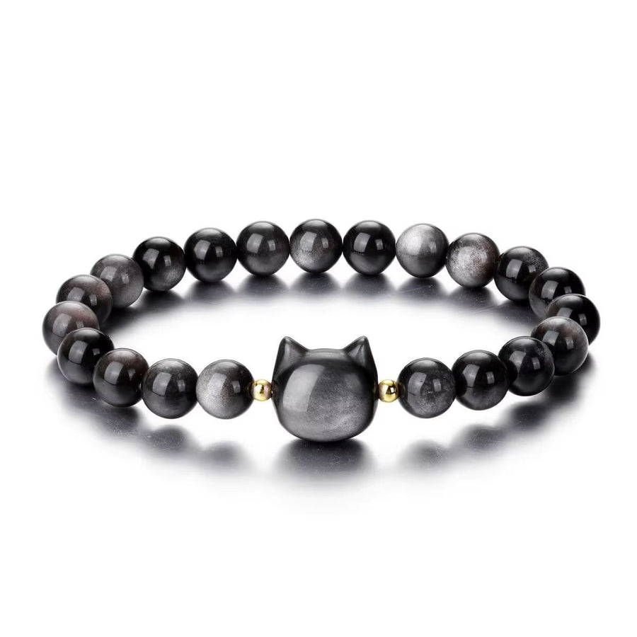 Feline Gemstone Bracelet