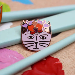 Georgia O'Kitty Cat Artist Pin NIaski