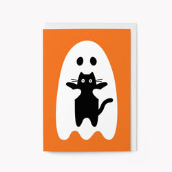 Halloween cat Greeting Card