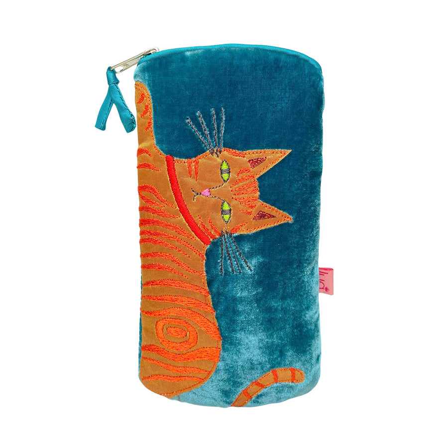 Ginger Cat Velvet Glasses Case