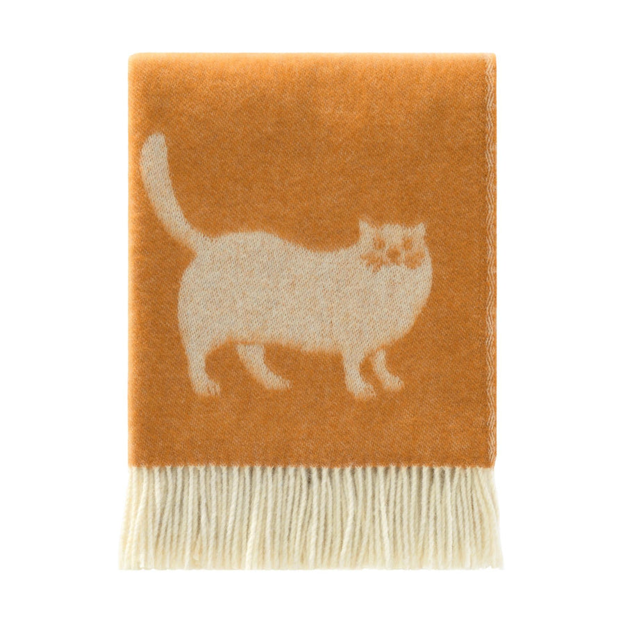 Ginger Cat Wool Throw