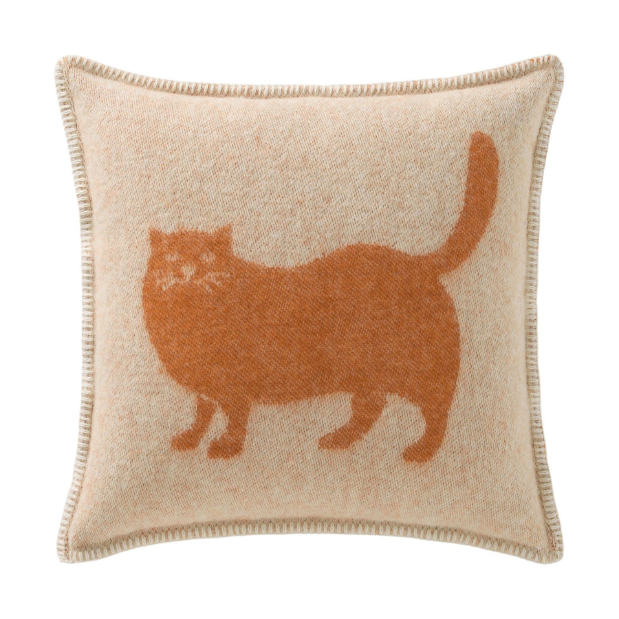 Ginger Cat Wool Cushion Cover
