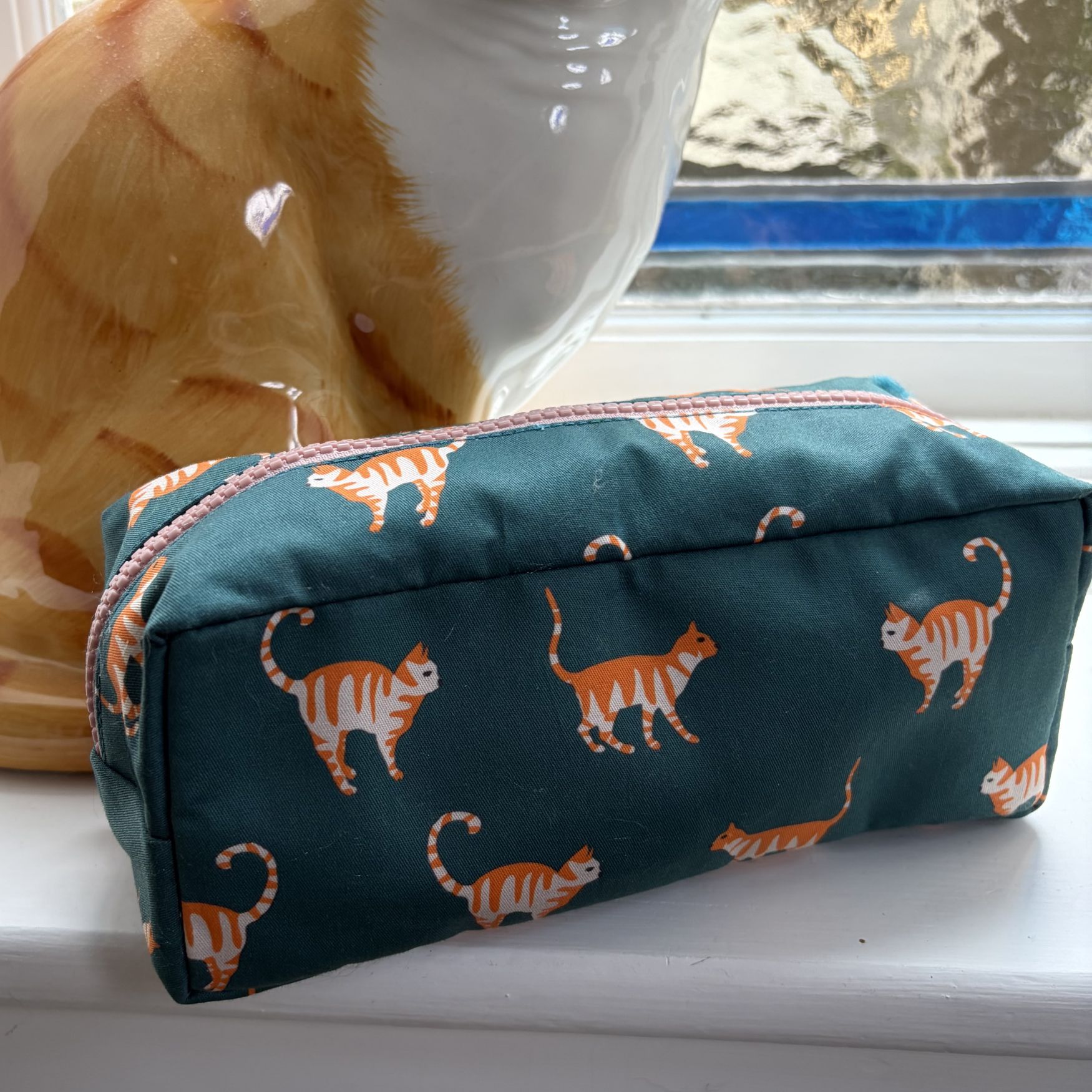 Ginger Cats Long Cosmetics Purse