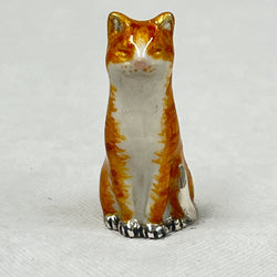 Sterling Silver and Enamel Anniversary Mini Lucky Cat