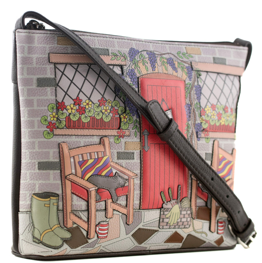 Gone to Pot Leather Cross Body Bag