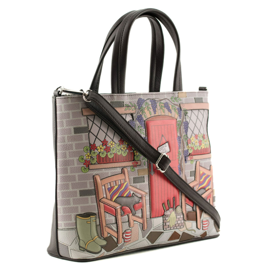 Gone to Pot Leather Grab Handbag