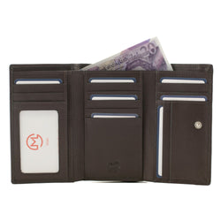Gone to Pot Tri-fold Leather purse