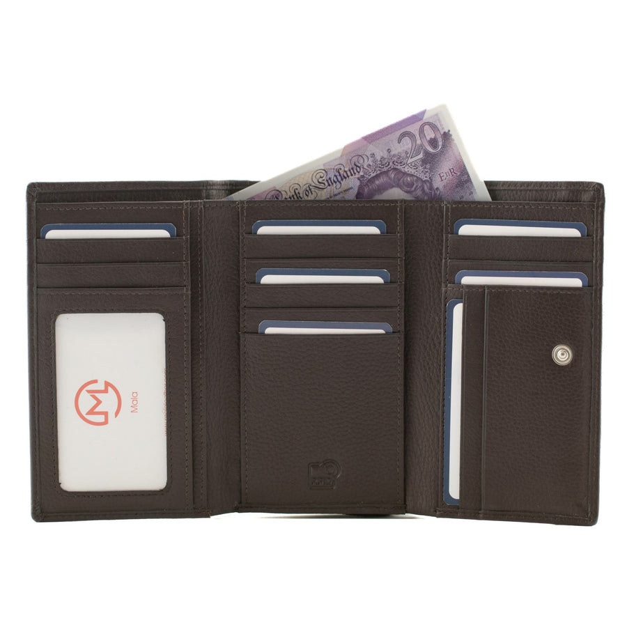 Gone to Pot Tri-fold Leather purse