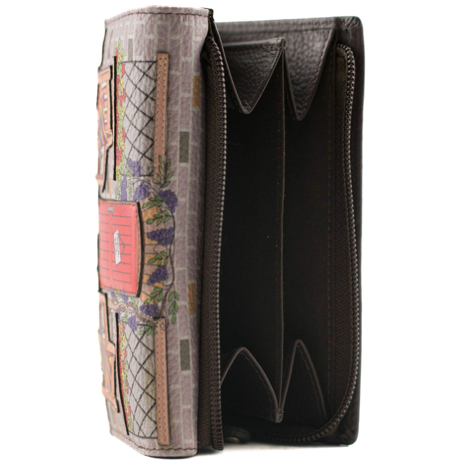 Gone to Pot Tri-fold Leather purse