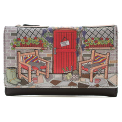 Gone to Pot Tri-fold Leather purse