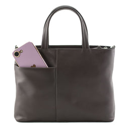 Gone to Pot Leather Grab Handbag