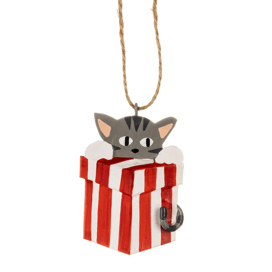 Kitten and Present Decoration