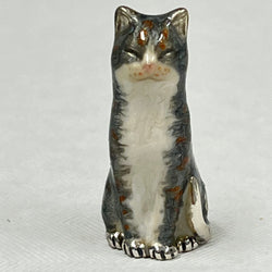 Sterling Silver and Enamel Anniversary Mini Lucky Cat