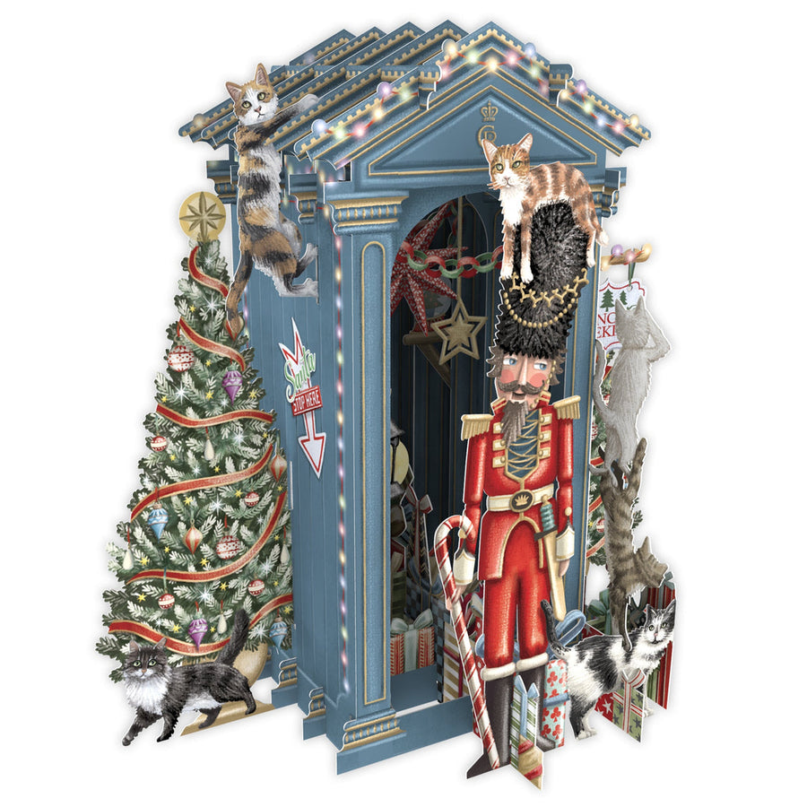 Guard House 3D Pop-up Christmas Card