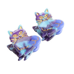 Cat Mini Hair Claw, Blue