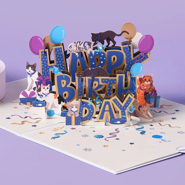 巴特西生日快乐猫卡