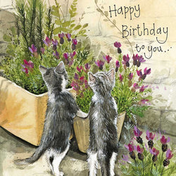 Happy Birthday in Lavender Card, by Alex Clark