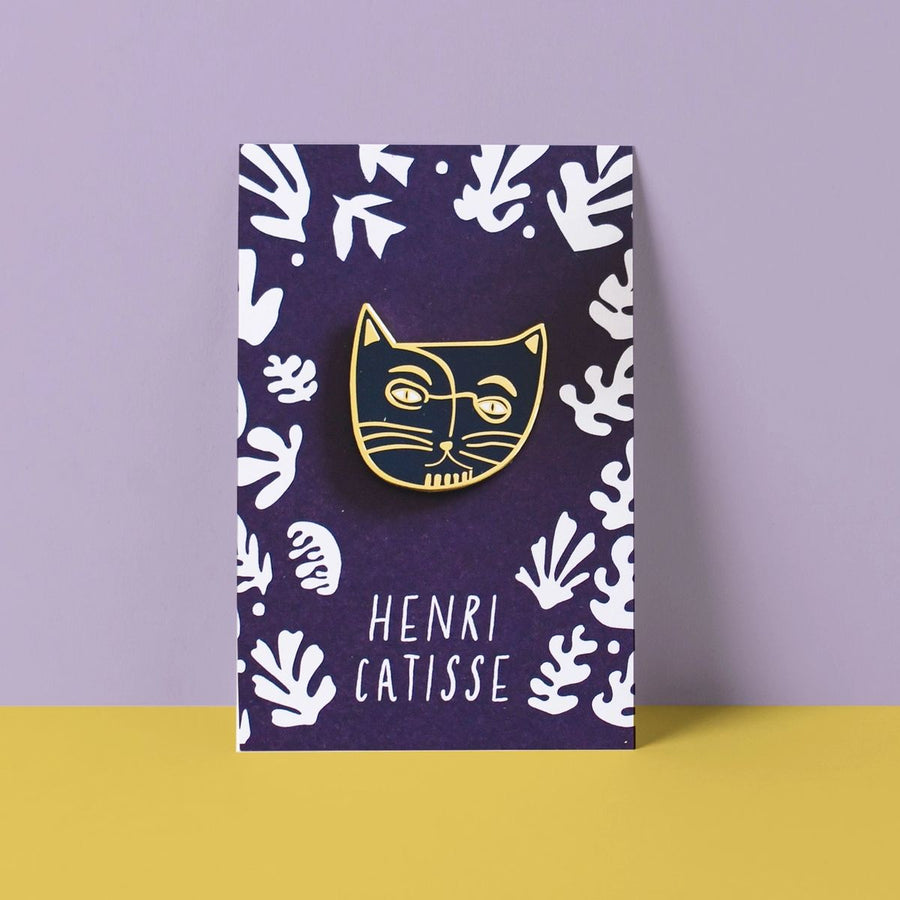 Henri Catisse Cat Artist Pin