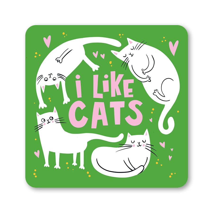 I Like Cats Coaster