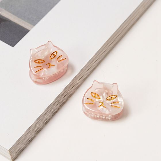 Pair of Cat Face Mini Hair Claws