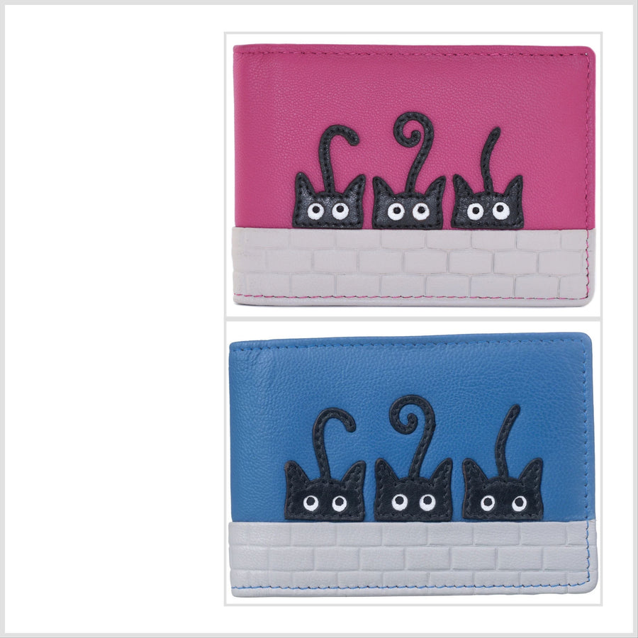 Peek a Boo ID Card Holder Mala Leather