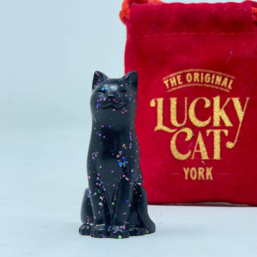 Holographic Black Lucky Kitten