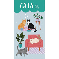 Cats Illustrated 2025 Slim Diary