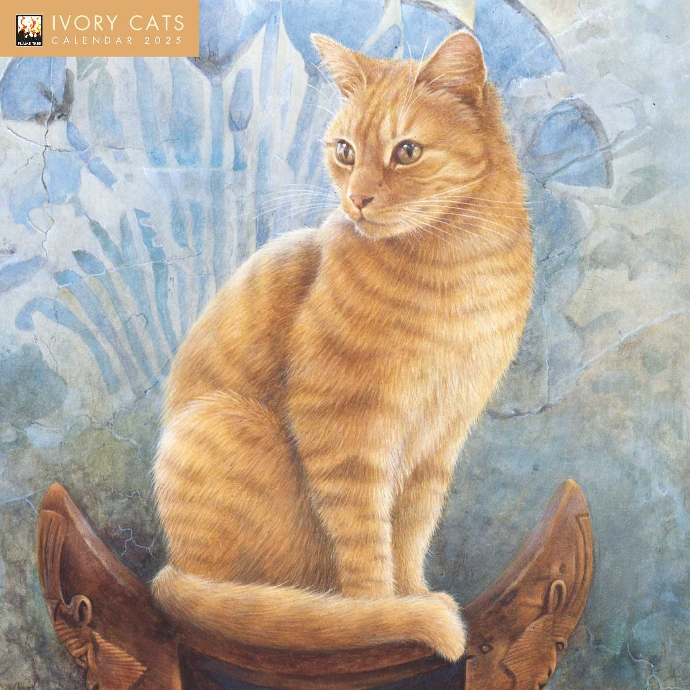 Ivory Cats 2025 Wall Calendar