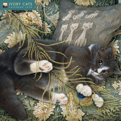 Ivory Cats 2026 Wall Calendar