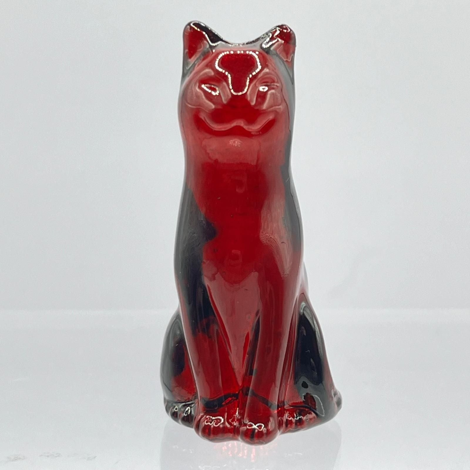 January Lucky Glass Cat