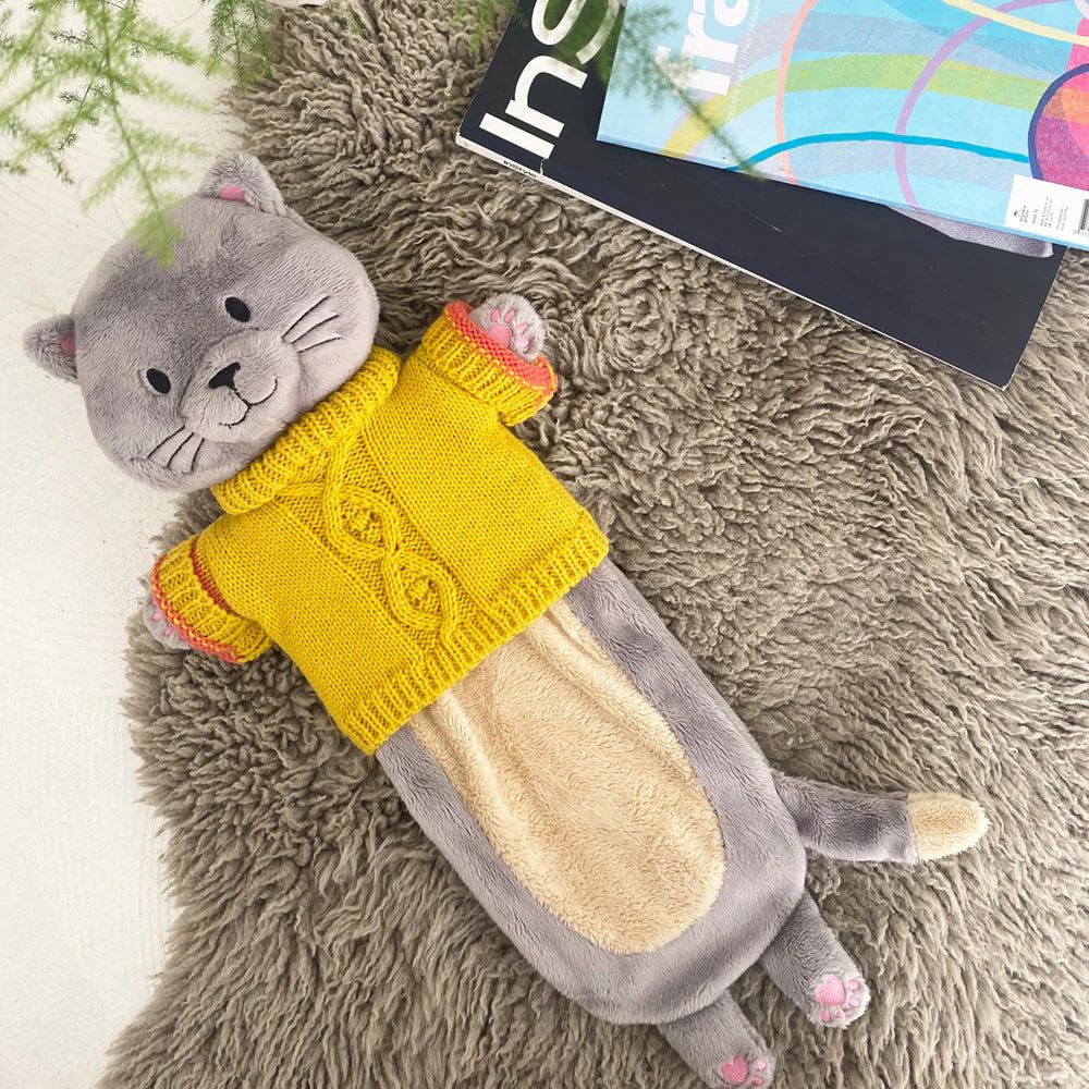 Jumper Cat Long Hot Water Bottle
