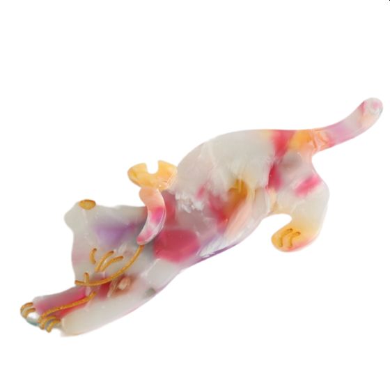 Leaping Cat Hair Clip