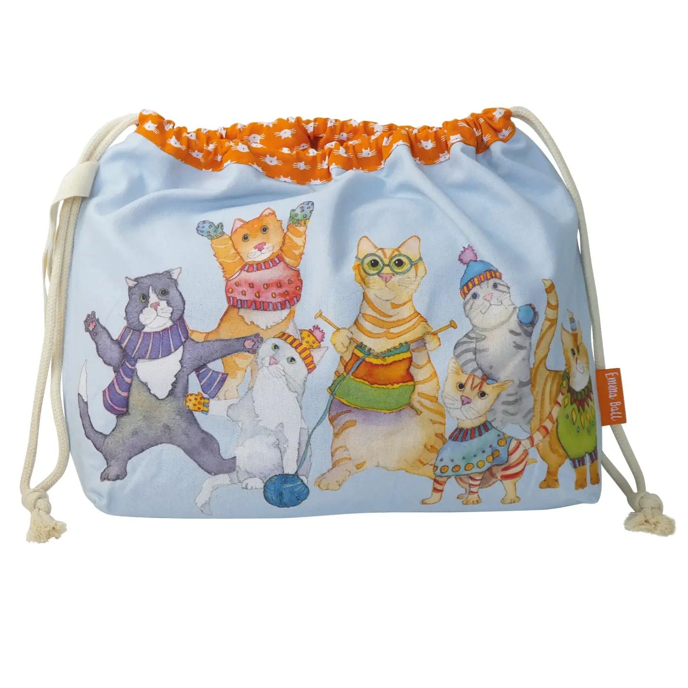 Kittens in Mittens Drawstring Bag, The Cat Gallery