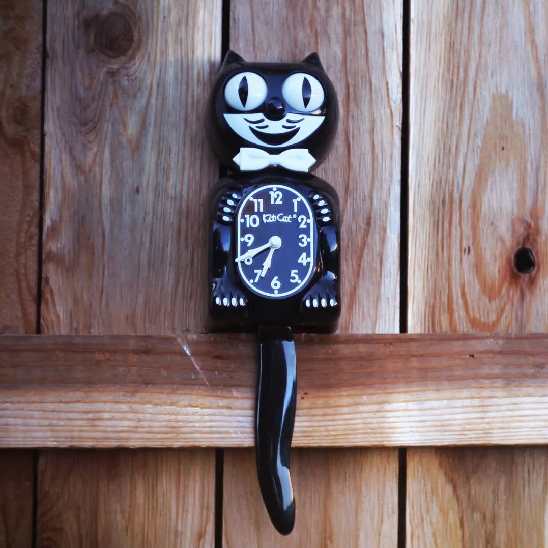 Classic Black Kit Cat Klock