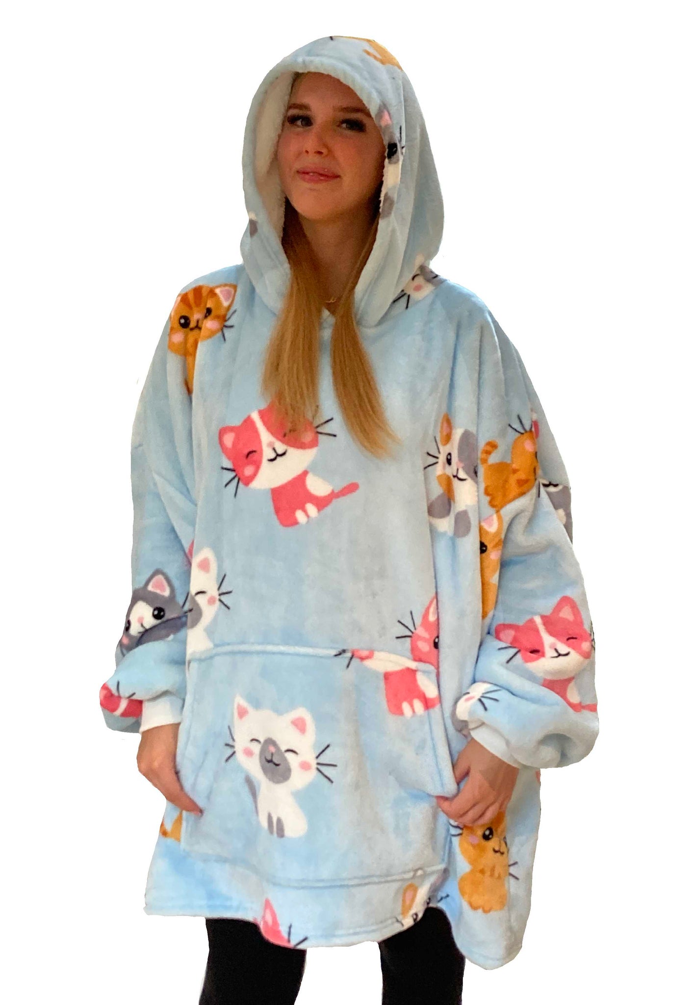 Cute Kitties Fleece Hoodie