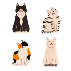 Cat Shaped Bag Clips - Pack of 4