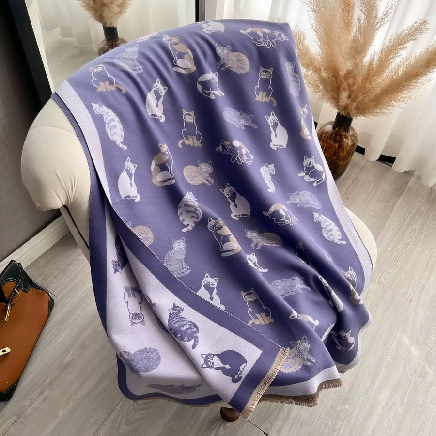 Kitty Cats Warm Shawl
