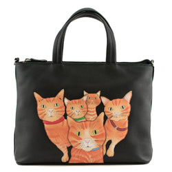 Kitty Crew Leather Grab Handbag