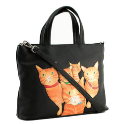 Kitty Crew Leather Grab Handbag