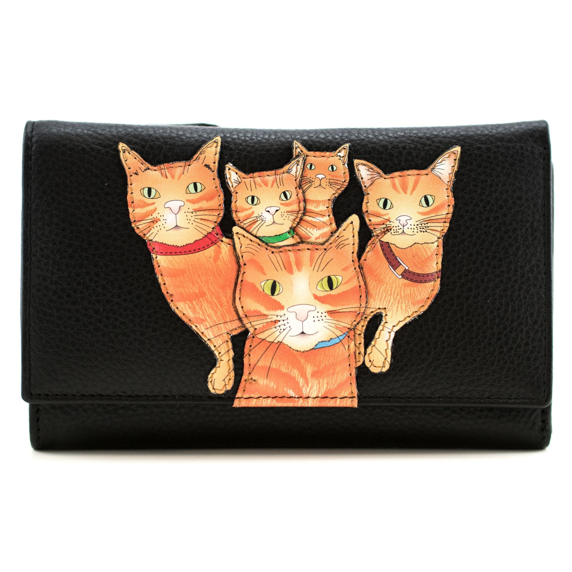 Kitty Crew Tri-fold Leather purse